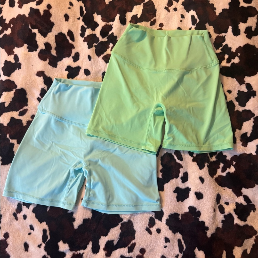 PARAGON Mint and Aqua Bike Shorts